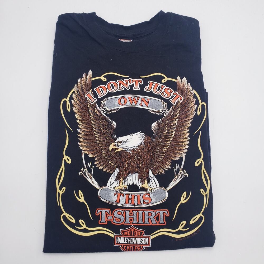 Vintage 90s Harley Davidson I DON'T JUST OWN THIS T Shirt Size XXL Made in USA